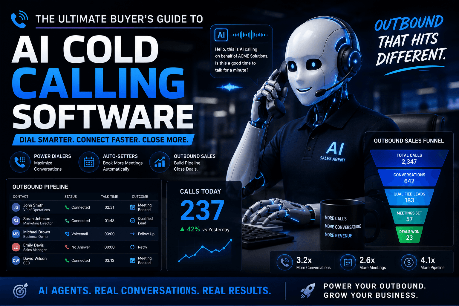 AI Cold Calling Software in 2026: The Complete Buyer's Guide (Dialers, Auto-Setters & Outbound Sales) - Ringlyn AI voice agent blog